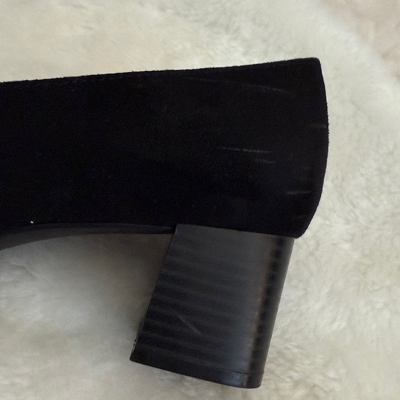 Kelly & Katie Black Suede Tassel Loafers - Picture 6 of 11